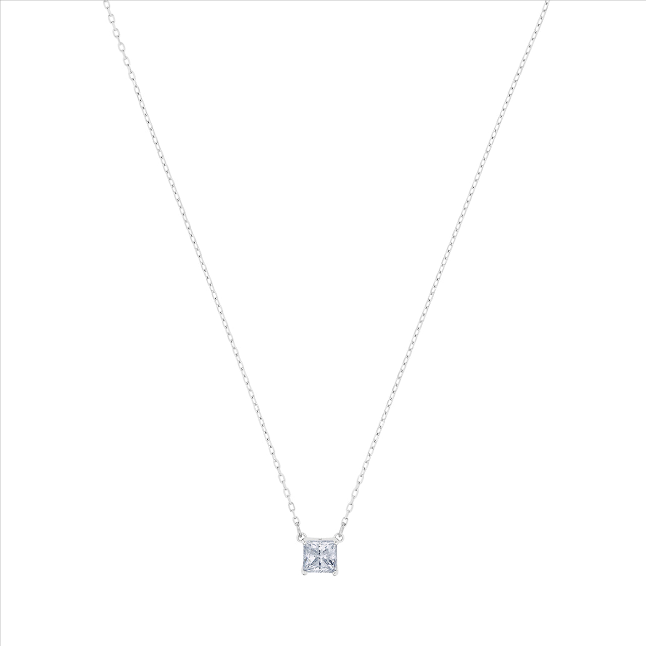 ATTRACT:NECKLACE SQ CZWH/RHS