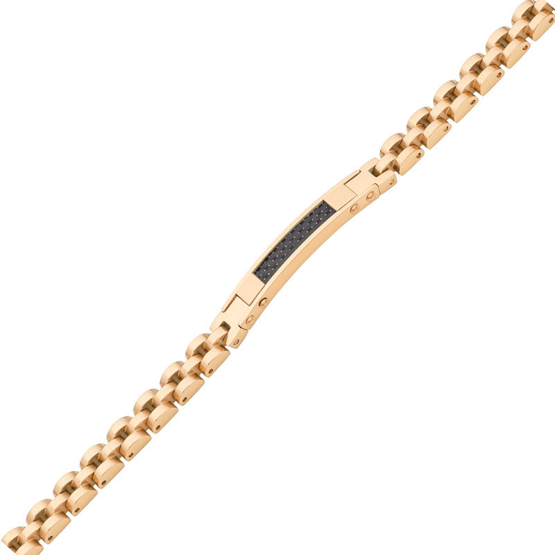 Stainless Steel ID Bracelet gold plated