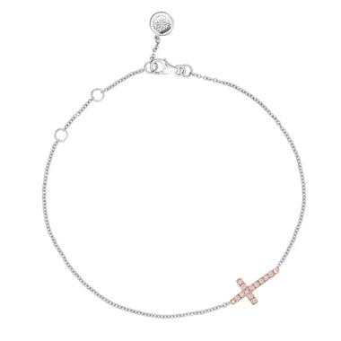 Blush Cross Bracelet