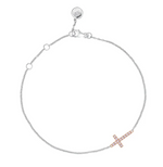 Blush Cross Bracelet