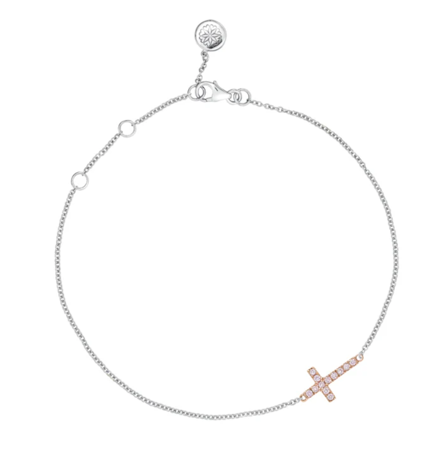 Blush Cross Bracelet