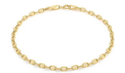 9K Yellow Gold Link Bracelet 18 cm