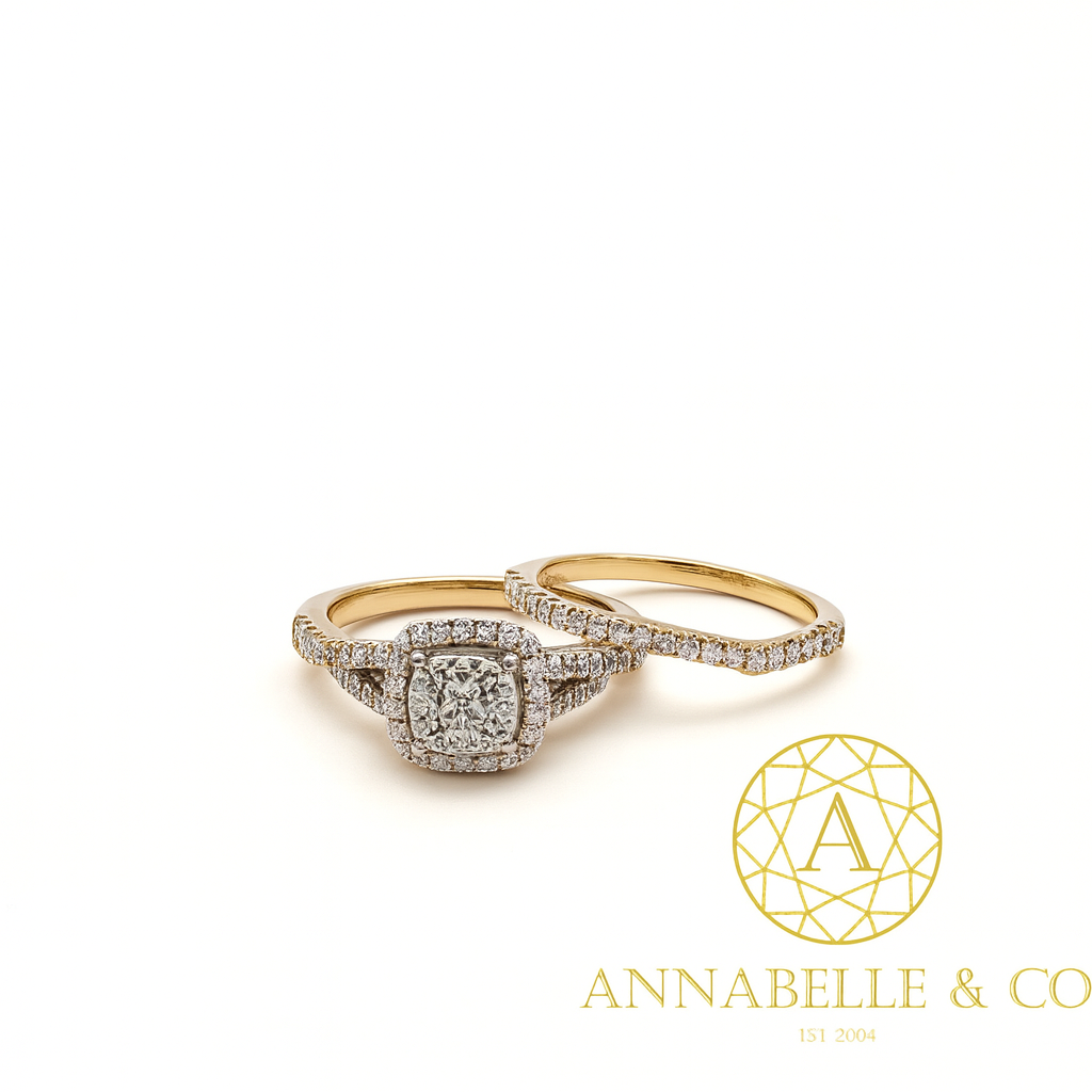 10K YG 0.75CT IJ I2-I3 DIA RING