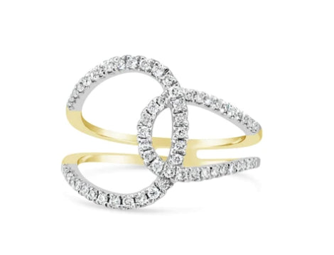 18K yellow gold DIamond Rossella ring 0.416ct of Diamonds