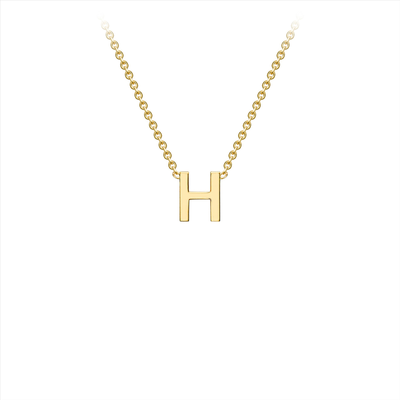 9K Yellow Gold Intial H