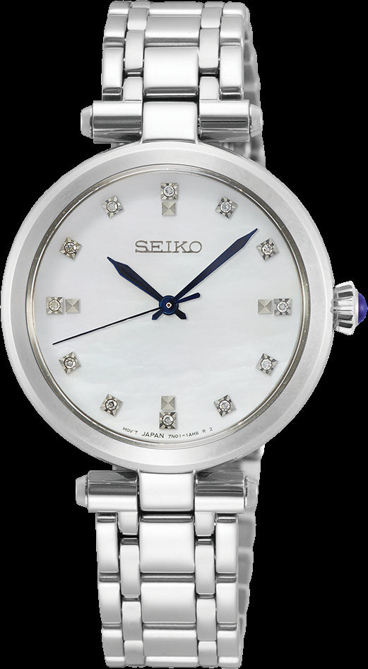 Seiko Ladies Stainless Steel Diamond Set SRZ529P