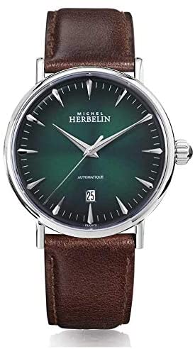 Michel Herbelin Mens Inspiration Green Dial Watch 1647/