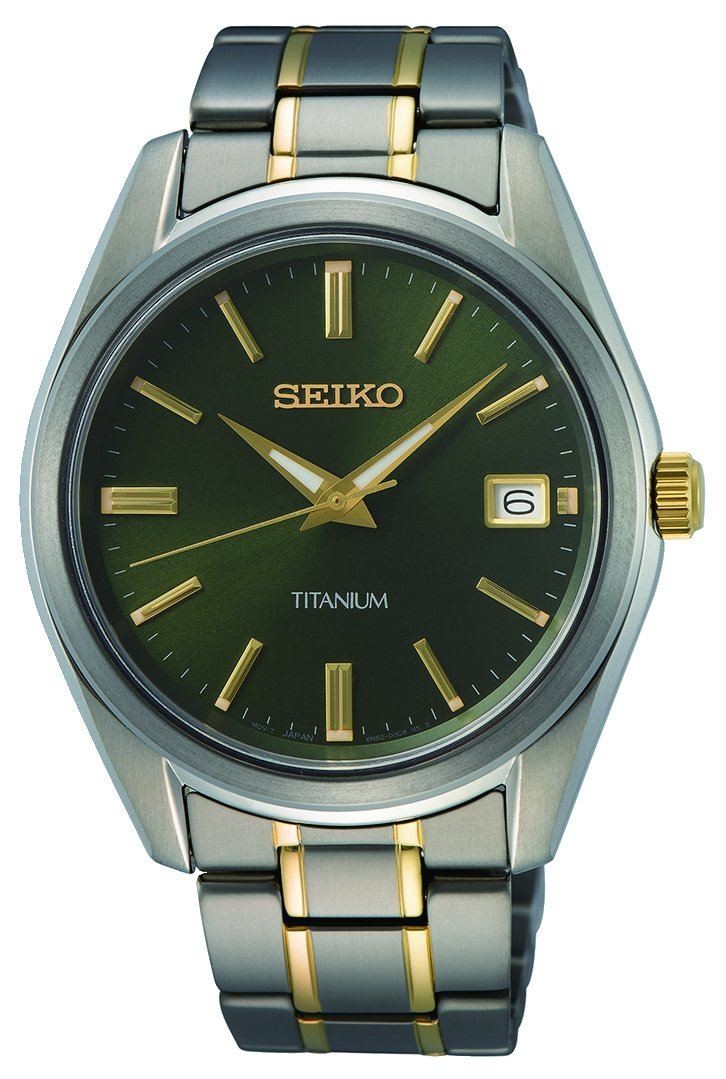 Seiko Titanium 2 Tone Watch SUR377P