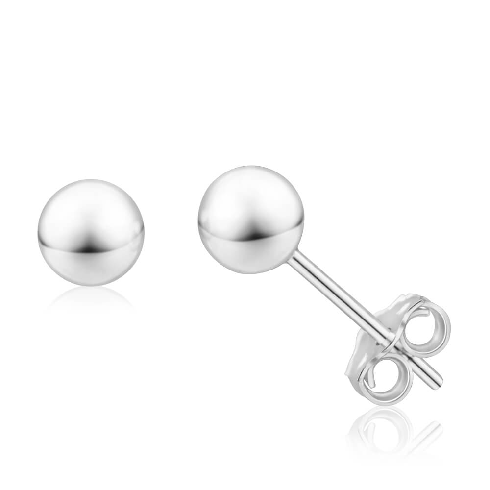 STERLING SILVER 4MM BALL STUD