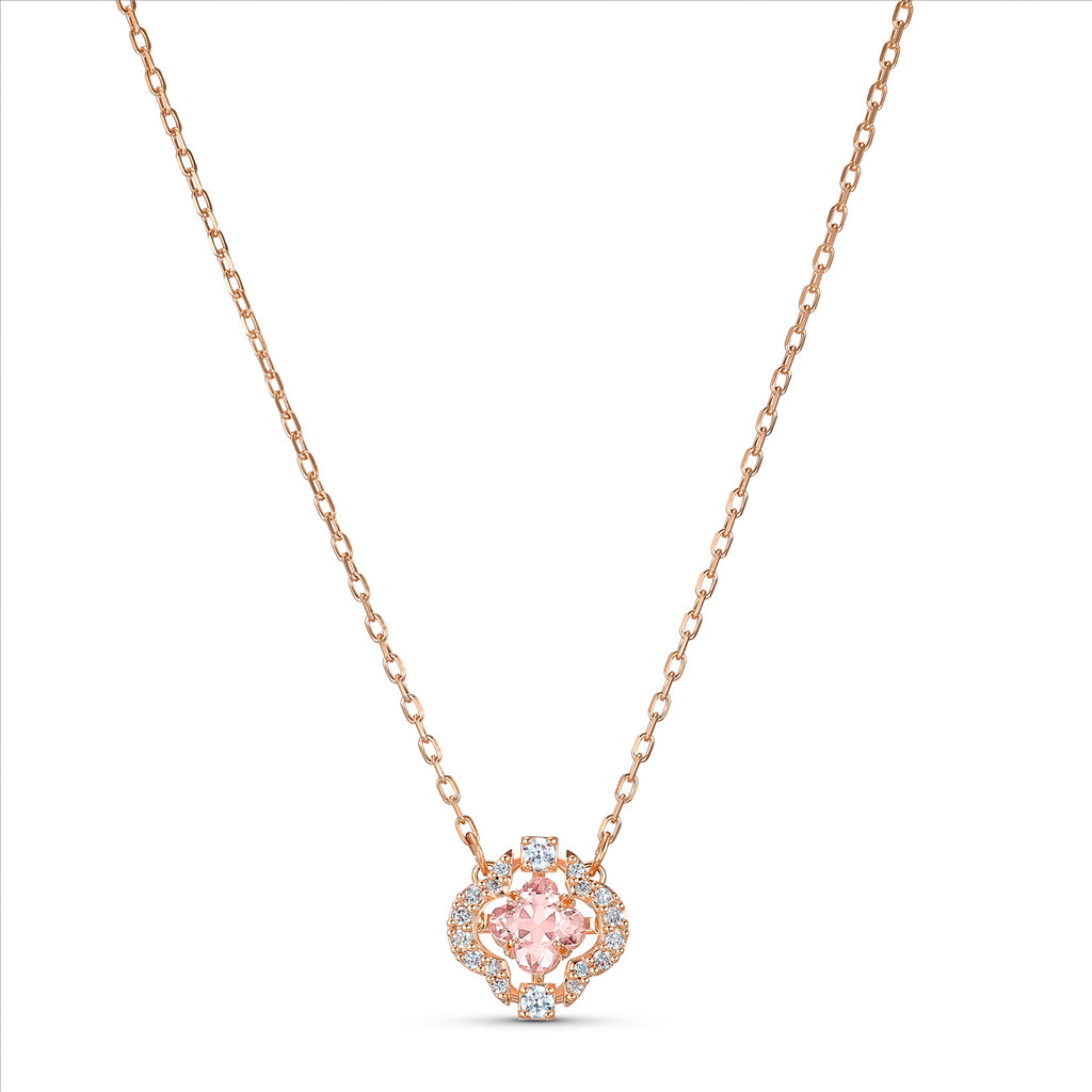 Swarovski Swarovski Sparkling Dance Clover Necklace, Pink, Rose-gold tone  plated | Annabelle and Co Fine Jewellers – Annabelle & Co Fine Jewellers