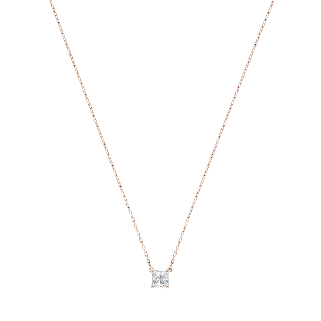 ATTRACT:NECKLACE SQ CZWH/ROS